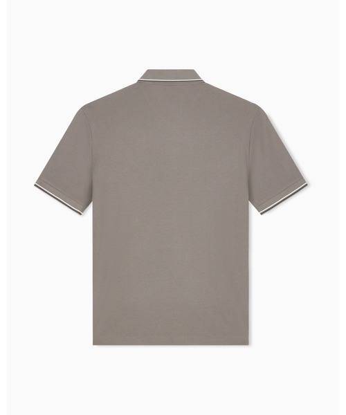 ARMANI EXCHANGE(アルマーニエクスチェンジ)の「【A|X アルマーニ エクスチェンジ】CO エンブレムロゴ スリムフィット 半袖ポロシャツ/SLIM(ポロシャツ・メンズ・グレイッシュベージュ/チャコールグレー・X-LARGE/SMALL/MEDIUM/LARGE/X-SMALL)」の3枚目の写真