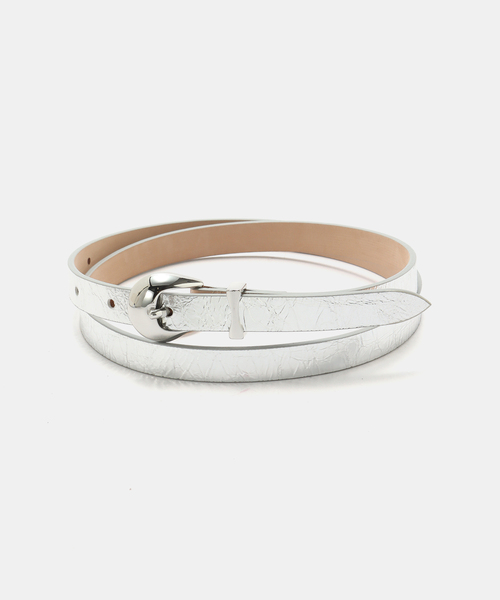 LEFIJE（レフィエ）の「LEFIJE/レフィエ Laminato belt ベルト M4367ALAMINATO（ベルト・レディース・ゴールド/シルバー・FREE）」の2枚目の写真