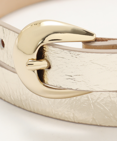 LEFIJE（レフィエ）の「LEFIJE/レフィエ Laminato belt ベルト M4367ALAMINATO（ベルト・レディース・ゴールド/シルバー・FREE）」の7枚目の写真