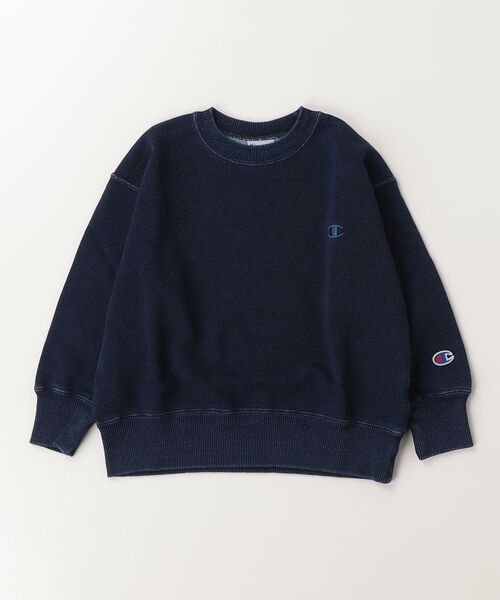 Champion（チャンピオン）の「【Champion/チャンピオン】キッズ クルーネックスウェットシャツ（スウェット・キッズ・インディゴブルー/ブラック系その他・130/140/150/160/100/110/120）」の2枚目の写真