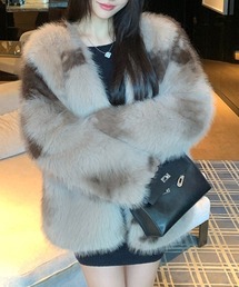 フェイクファーコート