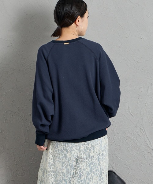 MICA&DEAL（マイカ＆ディール）の「[MICA&DEAL/マイカアンドディール] フロッキーロゴプリントスウェット（スウェット・レディース・グレー/ネイビー・F）」の20枚目の写真