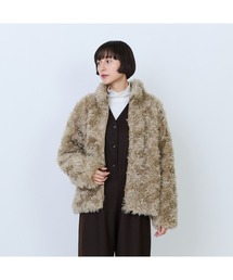 LOISIR | シュタイフ・ファーハイネックジャケット(その他アウター)