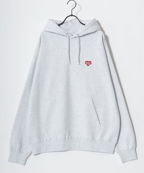 BEN DAVIS(ベンデイビス)の「BEN DAVIS/ベンデイビス BD HEARTS HOODIE/オーバーサイズ 裏起毛 ストリート ハート バックプリント ロゴ ワンポイント刺繍 スウェット パーカー フーディー/レディース メンズ(パーカー・メンズ・ブラック/ネイビー/アッシュグレー・XL/L/M)」の12枚目の写真