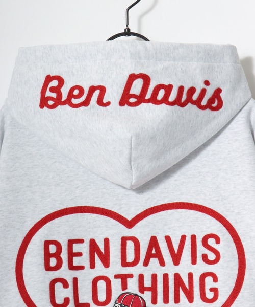 BEN DAVIS(ベンデイビス)の「BEN DAVIS/ベンデイビス BD HEARTS HOODIE/オーバーサイズ 裏起毛 ストリート ハート バックプリント ロゴ ワンポイント刺繍 スウェット パーカー フーディー/レディース メンズ(パーカー・メンズ・ブラック/ネイビー/アッシュグレー・XL/L/M)」の22枚目の写真