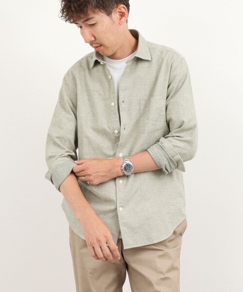 NOLLEY’S(ノーリーズ)の「COTOLINO ドビーワイドカラーシャツ 26AW(シャツ/ブラウス・メンズ・グレイッシュブルー/ライトグリーン・XL/L/M/S)」の18枚目の写真