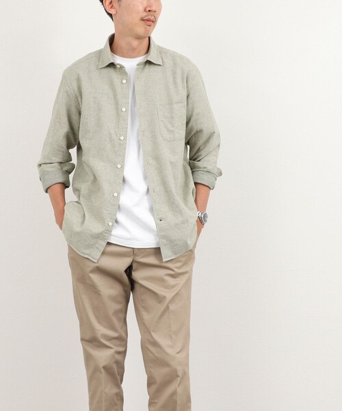 NOLLEY’S(ノーリーズ)の「COTOLINO ドビーワイドカラーシャツ 26AW(シャツ/ブラウス・メンズ・グレイッシュブルー/ライトグリーン・XL/L/M/S)」の20枚目の写真