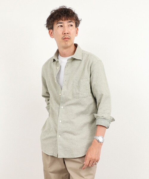 NOLLEY’S(ノーリーズ)の「COTOLINO ドビーワイドカラーシャツ 26AW(シャツ/ブラウス・メンズ・グレイッシュブルー/ライトグリーン・XL/L/M/S)」の22枚目の写真