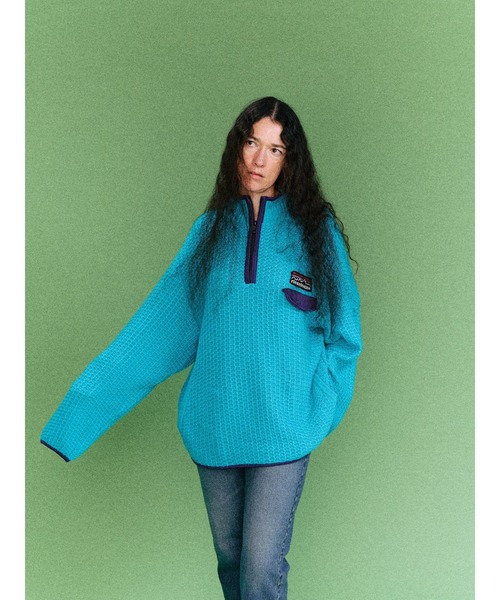 RICE NINE TEN(ライスナインテン)の「MOUNTAIN KNITTING PULLOVER(ブルゾン・メンズ・ブルー/ミント・LARGE)」の2枚目の写真
