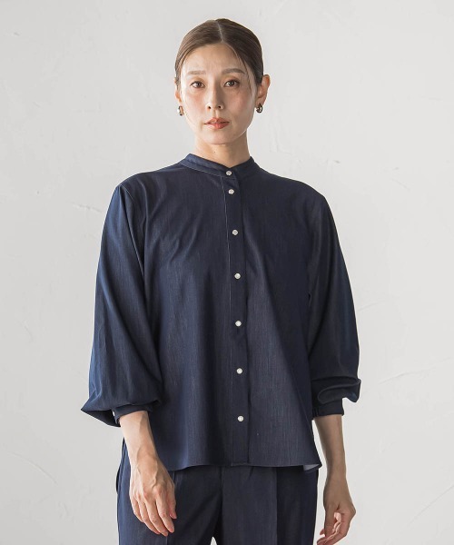la.f…(ラエフ)の「ストレッチデニムボウタイブラウス(シャツ/ブラウス・レディース・ネイビー・9号)」の15枚目の写真