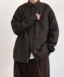 AsaAura（アサオーラ）の「ストライプ柄シャツ メンズ秋冬シャツ長袖（シャツ/ブラウス）」