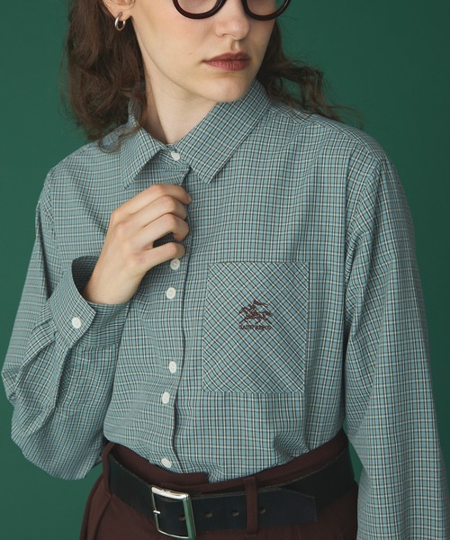 SAINT REPOS(サンルポ)の「【SAINT REPOS サンルポ別注】多ボタンレギュラーシャツ(シャツ/ブラウス・レディース・レッド/ブラック/ベージュ/ブラウン/ブルー・FREE)」の12枚目の写真
