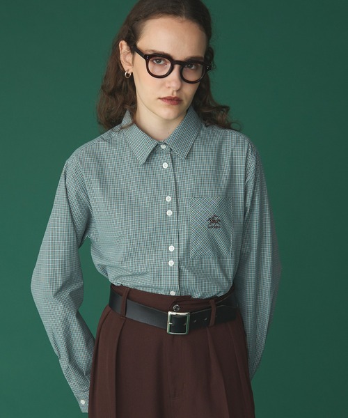 SAINT REPOS(サンルポ)の「【SAINT REPOS サンルポ別注】多ボタンレギュラーシャツ(シャツ/ブラウス・レディース・レッド/ブラック/ベージュ/ブラウン/ブルー・FREE)」の6枚目の写真