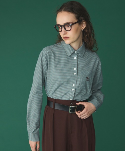 SAINT REPOS(サンルポ)の「【SAINT REPOS サンルポ別注】多ボタンレギュラーシャツ(シャツ/ブラウス・レディース・レッド/ブラック/ベージュ/ブラウン/ブルー・FREE)」の7枚目の写真