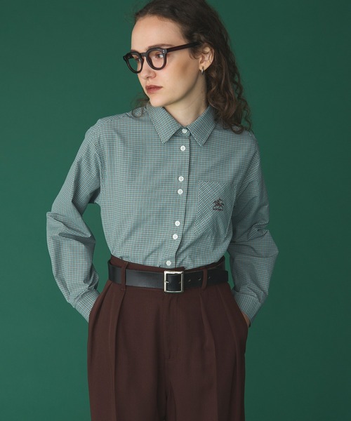 SAINT REPOS(サンルポ)の「【SAINT REPOS サンルポ別注】多ボタンレギュラーシャツ(シャツ/ブラウス・レディース・レッド/ブラック/ベージュ/ブラウン/ブルー・FREE)」の9枚目の写真