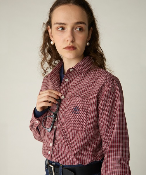 SAINT REPOS(サンルポ)の「【SAINT REPOS サンルポ別注】多ボタンレギュラーシャツ(シャツ/ブラウス・レディース・レッド/ブラック/ベージュ/ブラウン/ブルー・FREE)」の15枚目の写真