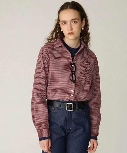 SAINT REPOS(サンルポ)の「【SAINT REPOS サンルポ別注】多ボタンレギュラーシャツ(シャツ/ブラウス・レディース・レッド/ブラック/ベージュ/ブラウン/ブルー・FREE)」の18枚目の写真
