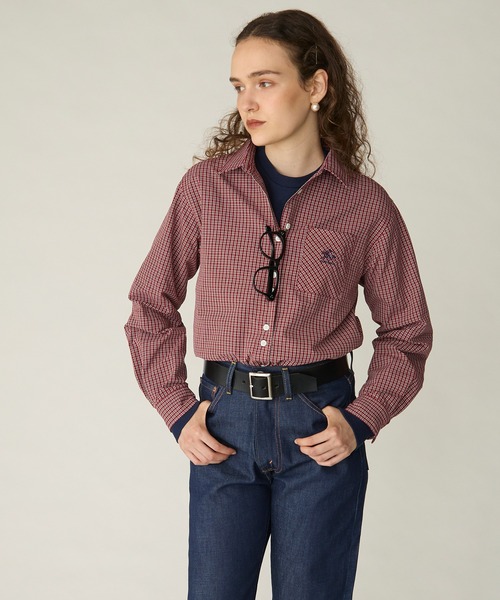 SAINT REPOS(サンルポ)の「【SAINT REPOS サンルポ別注】多ボタンレギュラーシャツ(シャツ/ブラウス・レディース・レッド/ブラック/ベージュ/ブラウン/ブルー・FREE)」の19枚目の写真