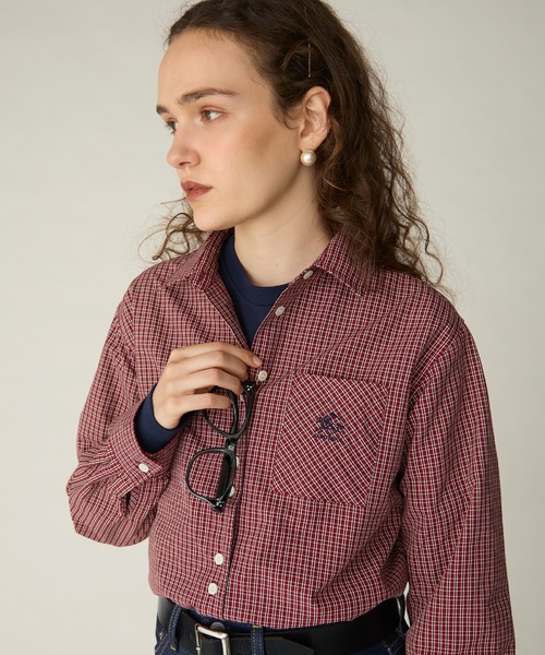 SAINT REPOS(サンルポ)の「【SAINT REPOS サンルポ別注】多ボタンレギュラーシャツ(シャツ/ブラウス・レディース・レッド/ブラック/ベージュ/ブラウン/ブルー・FREE)」の14枚目の写真