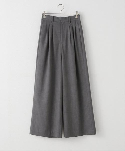 Noble(ノーブル)の「《追加・新色あり》T/W3タックワイドパンツ(スラックス・レディース・チャコールグレー・36/40/38)」の16枚目の写真