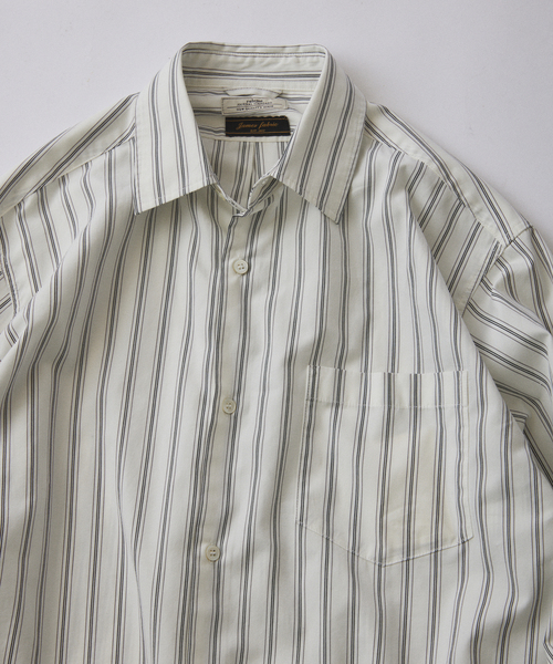 JOURNAL STANDARD relume(ジャーナルスタンダード レリューム)の「JAMES FABRIC/ジェームスファブリック ピーチ ストライプシャツ(シャツ/ブラウス・メンズ・ホワイト/ブラウン/ブルー/ボルドー/コバルトブルー・MEDIUM/LARGE)」の6枚目の写真