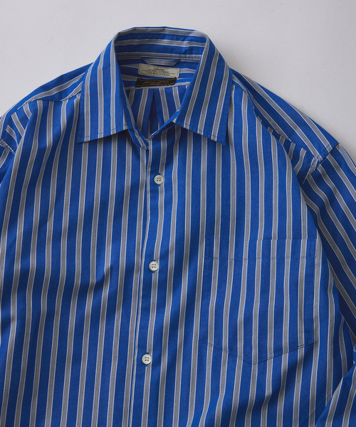 JOURNAL STANDARD relume(ジャーナルスタンダード レリューム)の「JAMES FABRIC/ジェームスファブリック ピーチ ストライプシャツ(シャツ/ブラウス・メンズ・ホワイト/ブラウン/ブルー/ボルドー/コバルトブルー・MEDIUM/LARGE)」の9枚目の写真