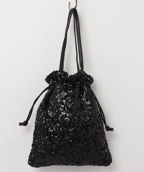 ROSE BUD（ローズバッド）の「COO SPANGLE TOTE BAG（ショルダーバッグ・レディース・シルバー/ブラック・ONE SIZE）」の10枚目の写真