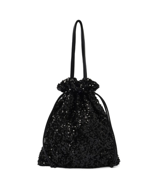 ROSE BUD（ローズバッド）の「COO SPANGLE TOTE BAG（ショルダーバッグ・レディース・シルバー/ブラック・ONE SIZE）」の4枚目の写真