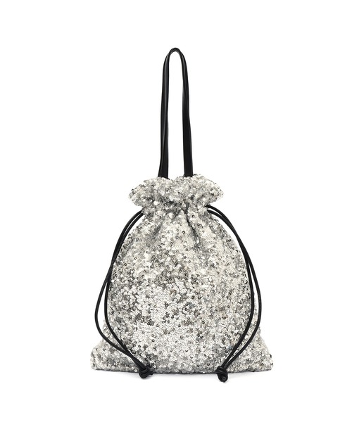 ROSE BUD（ローズバッド）の「COO SPANGLE TOTE BAG（ショルダーバッグ・レディース・シルバー/ブラック・ONE SIZE）」の3枚目の写真