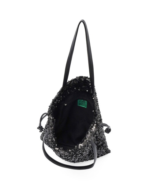 ROSE BUD（ローズバッド）の「COO SPANGLE TOTE BAG（ショルダーバッグ・レディース・シルバー/ブラック・ONE SIZE）」の14枚目の写真