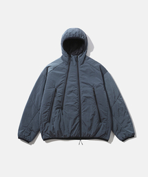 MOIF（モイフ）の「[AW26] ダブルジップ中綿入りパーカー(Ver.2) / エーゲアンブルー（ナイロンジャケット）」