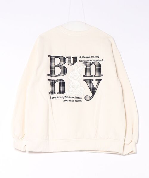 Remind me and forever（リマインドミーアンドフォーエバー）の「チェックロゴ×ラビットPO（Tシャツ/カットソー・レディース・ブラック系その他/ボルドー/ベージュ系その他2/アイボリー・FREE）」の5枚目の写真