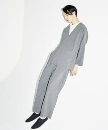 EN ROUTE | ENR ウールトロピカル1Pワイドパンツ◆(その他パンツ)