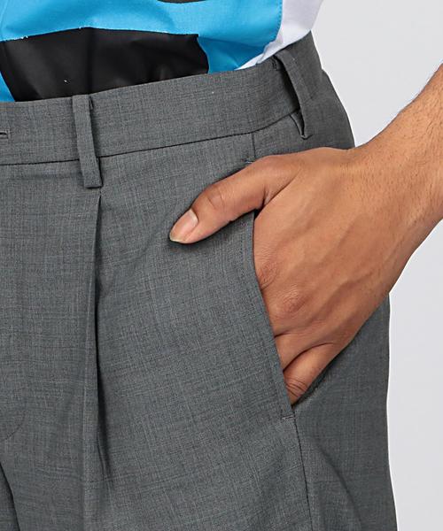 EN ROUTE(アンルート)の「ENR ウールトロピカル1Pワイドパンツ◆(その他パンツ・メンズ・ブラック/グレー・2/1/3)」の9枚目の写真