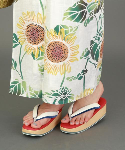 竺仙　浴衣　木綿　注染浴衣　ひまわり 竺仙 浴衣 木綿 注染浴衣 ひまわり S115477096 - 着物・浴衣オンライン