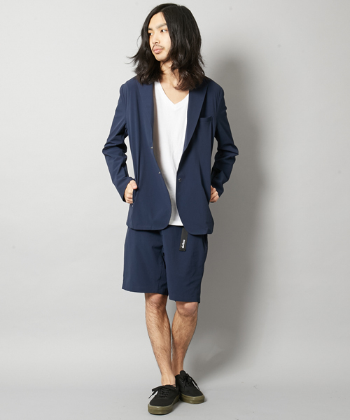 WILD THINGS（ワイルドシングス）の「WILD THINGS ワイルドシングス別注 セットアップ テーラードジャケット（テーラードジャケット・メンズ・ベージュ/ネイビー/ブラック・MEDIUM/LARGE/SMALL）」の19枚目の写真