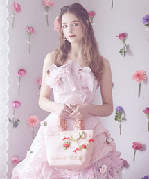 Maison de FLEUR | 【TOKYO GIRLS COLLECTIONモデル】フラワーリボンフリルハンドルトートバッグ(トートバッグ)