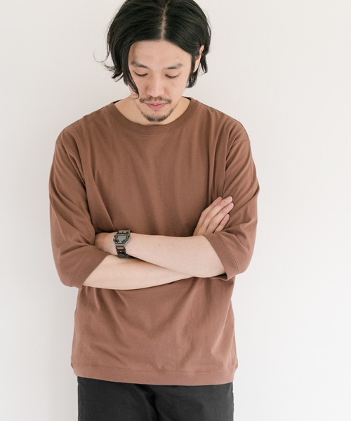 URBAN RESEARCH DOORS MENS（アーバンリサーチ ドアーズ メンズ）の「DOORS SupimaCotton Loose 6/STee（Tシャツ/カットソー・メンズ・モカ/ネイビー/ホワイト/グレー・38/40）」の3枚目の写真