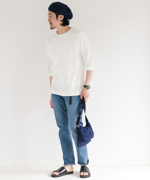 URBAN RESEARCH DOORS MENS（アーバンリサーチ ドアーズ メンズ）の「DOORS SupimaCotton Loose 6/STee（Tシャツ/カットソー・メンズ・モカ/ネイビー/ホワイト/グレー・38/40）」の5枚目の写真