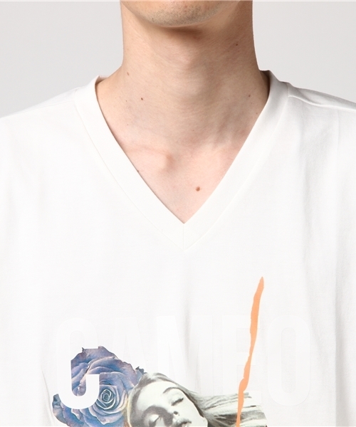 Luv maison（ラブメゾン）の「Luv･フォト＆ナンバリング･Ｔシャツ（Tシャツ/カットソー・メンズ・ホワイト×ブラック/ホワイト×レッド・L/M）」の3枚目の写真