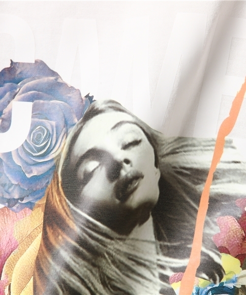 Luv maison（ラブメゾン）の「Luv･フォト＆ナンバリング･Ｔシャツ（Tシャツ/カットソー・メンズ・ホワイト×ブラック/ホワイト×レッド・L/M）」の6枚目の写真