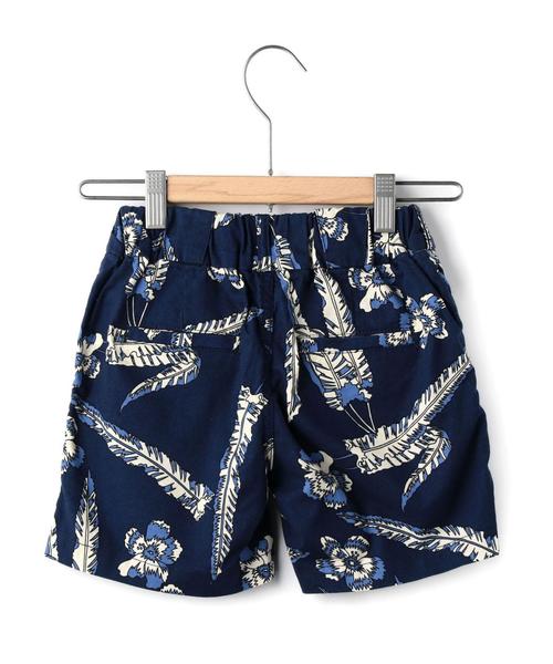 coen（コーエン）の「【coen キッズ】【NOMA textile design別注】アロハショーツ(110/130/150cm)（その他パンツ・キッズ・ベージュ/ネイビー・110/130/150）」の4枚目の写真