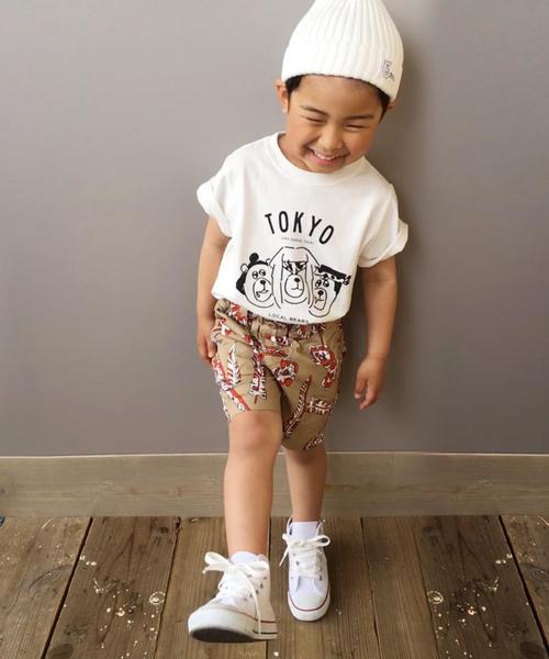 coen（コーエン）の「【coen キッズ】【NOMA textile design別注】アロハショーツ(110/130/150cm)（その他パンツ・キッズ・ベージュ/ネイビー・110/130/150）」の14枚目の写真
