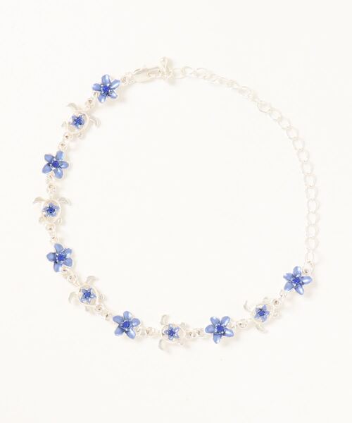 Kahiko（カヒコ）の「【Kahiko】プルメリアホヌ ブレス＆アンクレット2WAY（ブレスレット・レディース・アクア/ホワイト/マルチ/ライトピンク/ネイビー・FREE）」の3枚目の写真