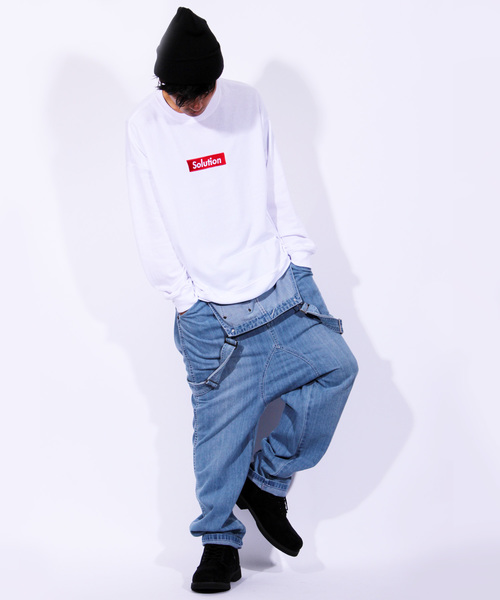 8(eight)(エイト)の「デニム オーバーオール ジーンズ つなぎ サルエルタイプ(サロペット/オーバーオール・メンズ・ブルー/インディゴブルー・FREE)」の6枚目の写真