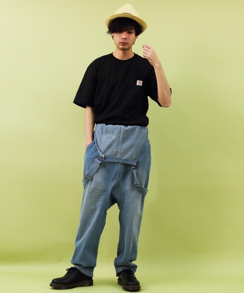 8(eight)(エイト)の「デニム オーバーオール ジーンズ つなぎ サルエルタイプ(サロペット/オーバーオール・メンズ・ブルー/インディゴブルー・FREE)」の8枚目の写真