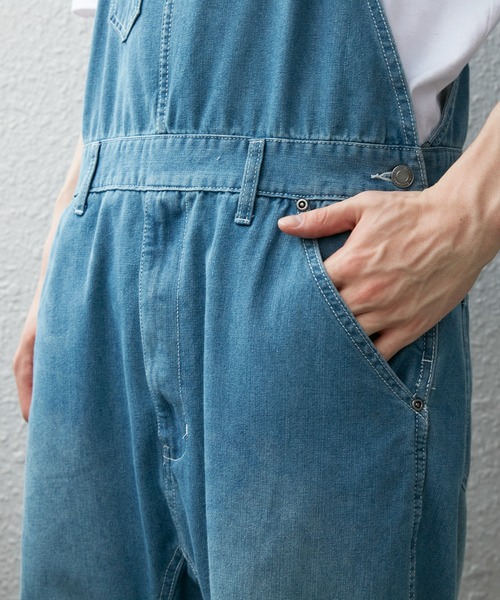 セール】デニム オーバーオール ジーンズ つなぎ サルエルタイプ