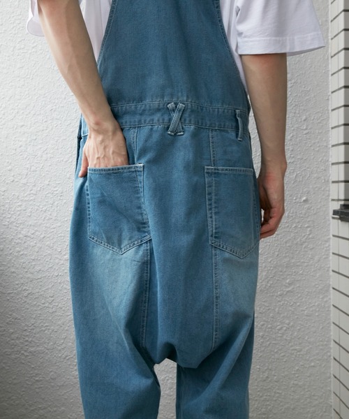 8(eight)(エイト)の「デニム オーバーオール ジーンズ つなぎ サルエルタイプ(サロペット/オーバーオール・メンズ・ブルー/インディゴブルー・FREE)」の20枚目の写真