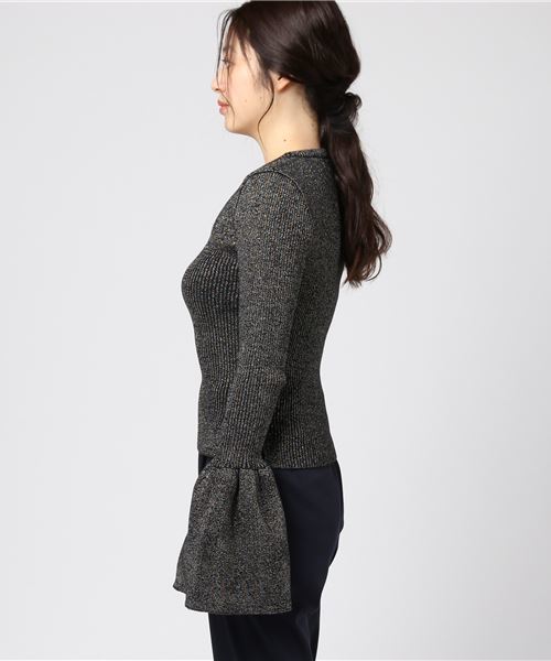 onespo（ワンスポ）の「ハートラメニット（ニット/セーター・レディース・ブラック/ピンク・M）」の7枚目の写真