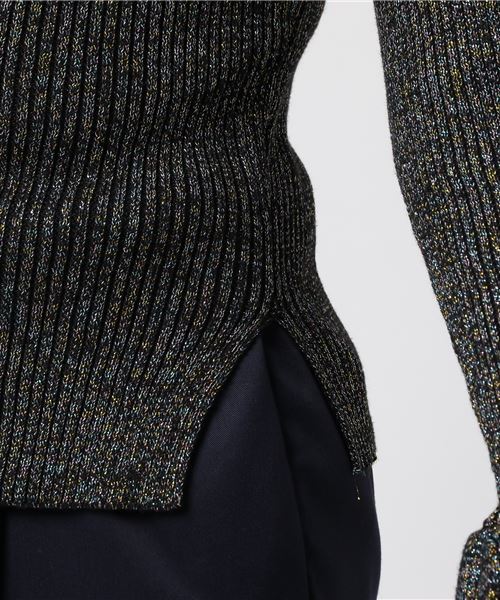 onespo（ワンスポ）の「ハートラメニット（ニット/セーター・レディース・ブラック/ピンク・M）」の5枚目の写真